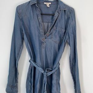 Long sleeve jean dress/ long shirt